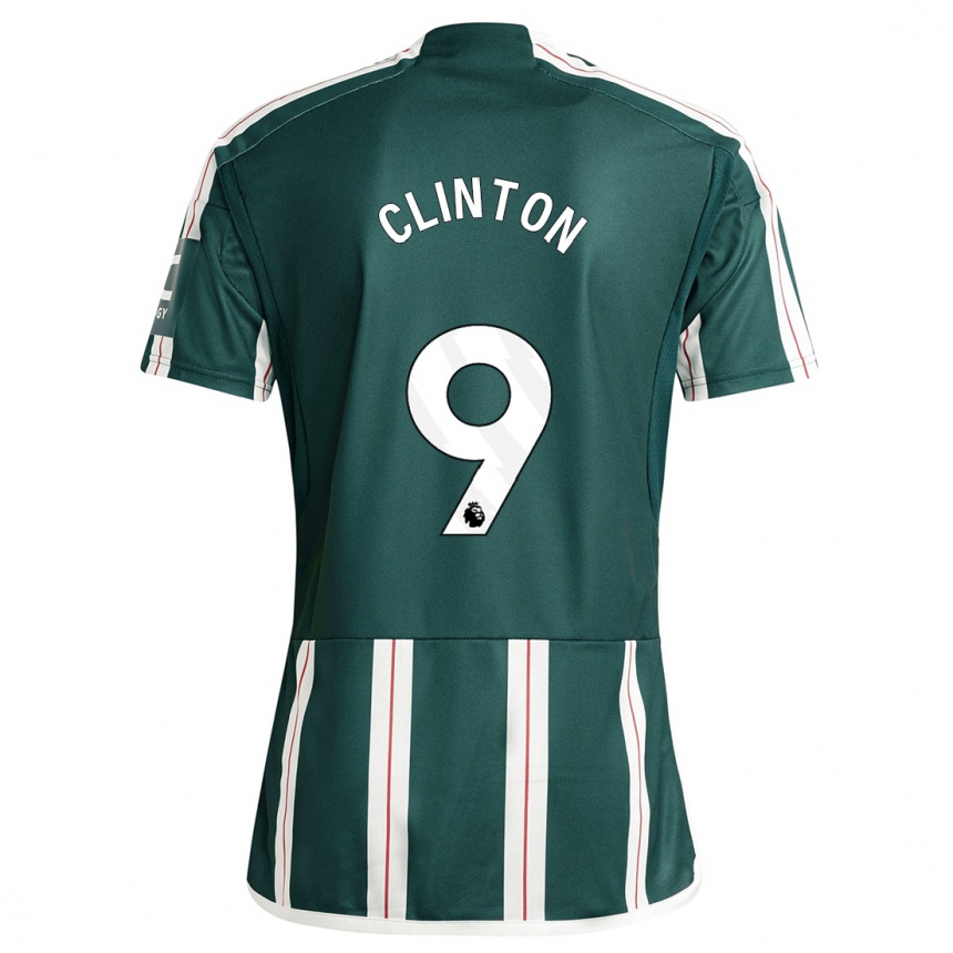 Hombre Fútbol Camiseta Grace Clinton #9 Verde Oscuro 2ª Equipación 2023/24 México