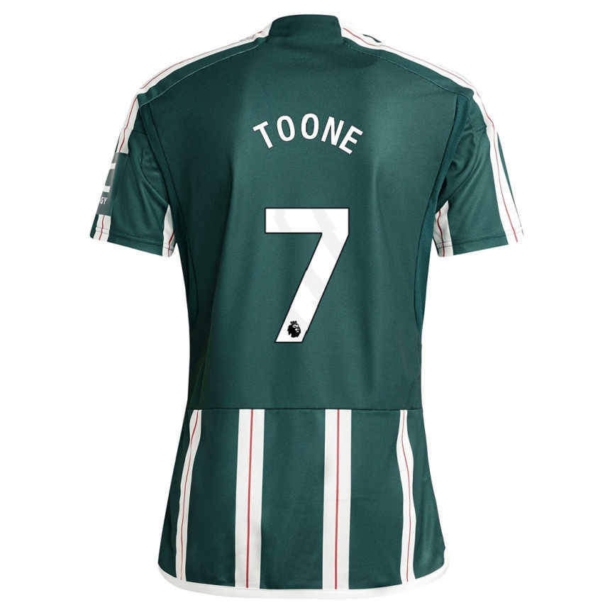 Hombre Fútbol Camiseta Ella Toone #7 Verde Oscuro 2ª Equipación 2023/24 México