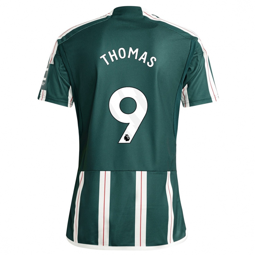 Hombre Fútbol Camiseta Martha Thomas #9 Verde Oscuro 2ª Equipación 2023/24 México