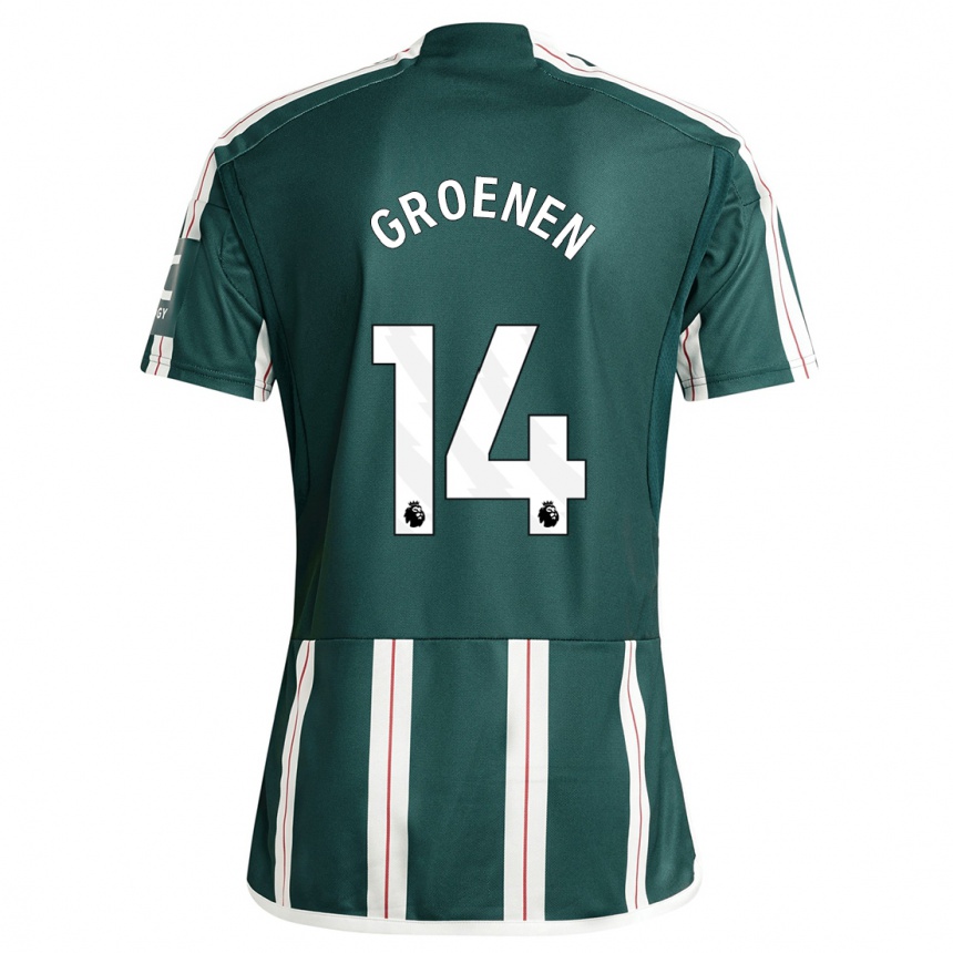 Hombre Fútbol Camiseta Jackie Groenen #14 Verde Oscuro 2ª Equipación 2023/24 México