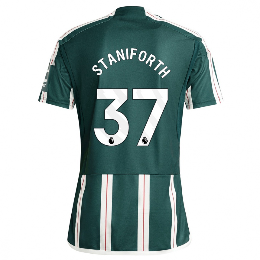 Hombre Fútbol Camiseta Lucy Staniforth #37 Verde Oscuro 2ª Equipación 2023/24 México