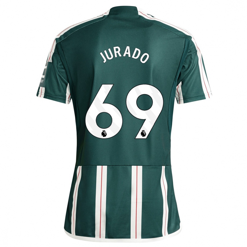 Hombre Fútbol Camiseta Marc Jurado #69 Verde Oscuro 2ª Equipación 2023/24 México