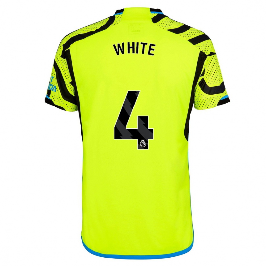 Hombre Fútbol Camiseta Ben White #4 Amarillo 2ª Equipación 2023/24 México