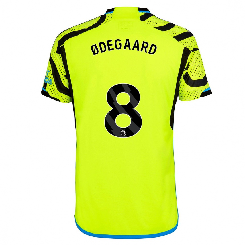 Hombre Fútbol Camiseta Martin Odegaard #8 Amarillo 2ª Equipación 2023/24 México