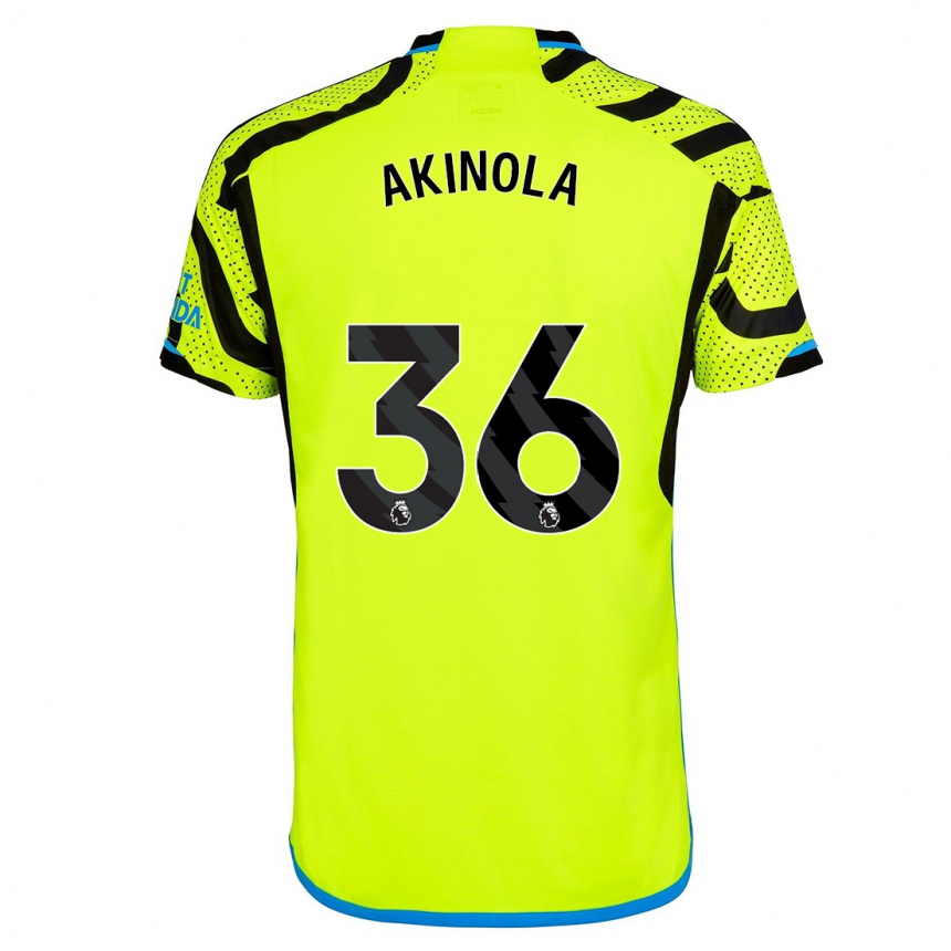 Hombre Fútbol Camiseta Tim Akinola #36 Amarillo 2ª Equipación 2023/24 México