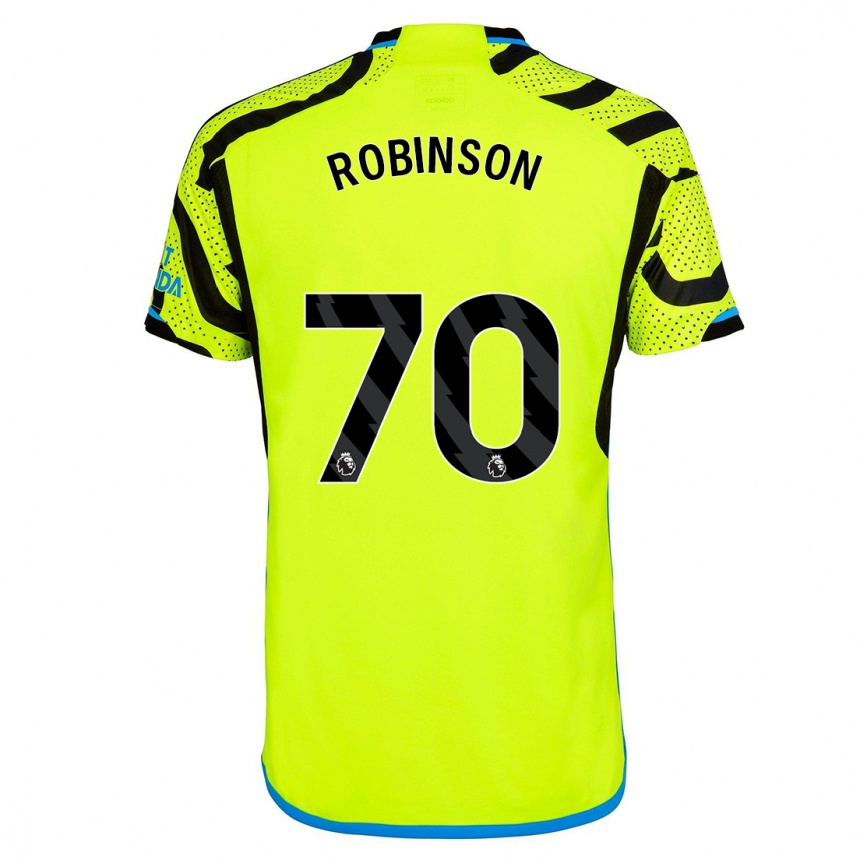 Hombre Fútbol Camiseta Josh Robinson #70 Amarillo 2ª Equipación 2023/24 México