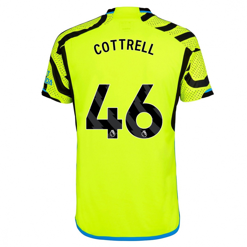 Hombre Fútbol Camiseta Ben Cottrell #46 Amarillo 2ª Equipación 2023/24 México