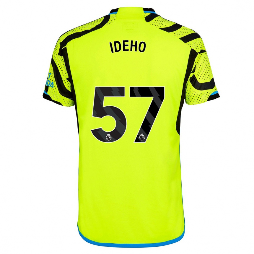 Hombre Fútbol Camiseta Joel Ideho #57 Amarillo 2ª Equipación 2023/24 México