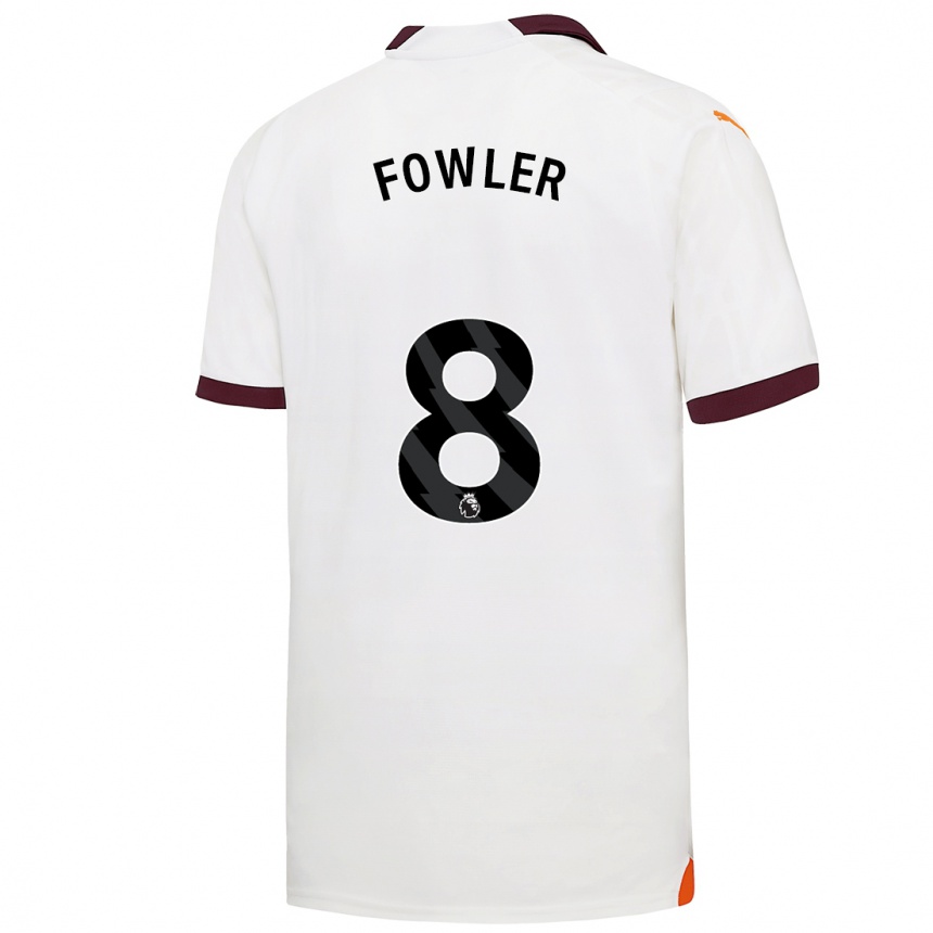 Hombre Fútbol Camiseta Mary Fowler #8 Blanco 2ª Equipación 2023/24 México