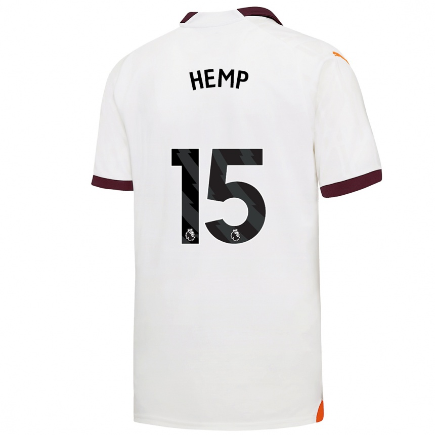 Hombre Fútbol Camiseta Lauren Hemp #15 Blanco 2ª Equipación 2023/24 México