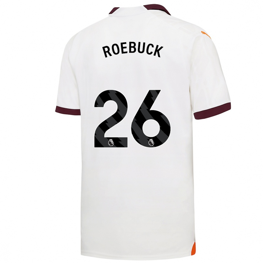 Hombre Fútbol Camiseta Ellie Roebuck #26 Blanco 2ª Equipación 2023/24 México