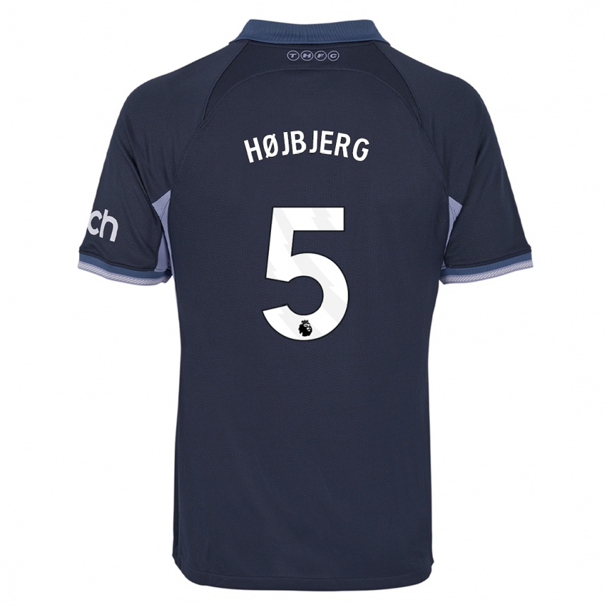 Hombre Fútbol Camiseta Pierre Emile Hojbjerg #5 Azul Oscuro 2ª Equipación 2023/24 México