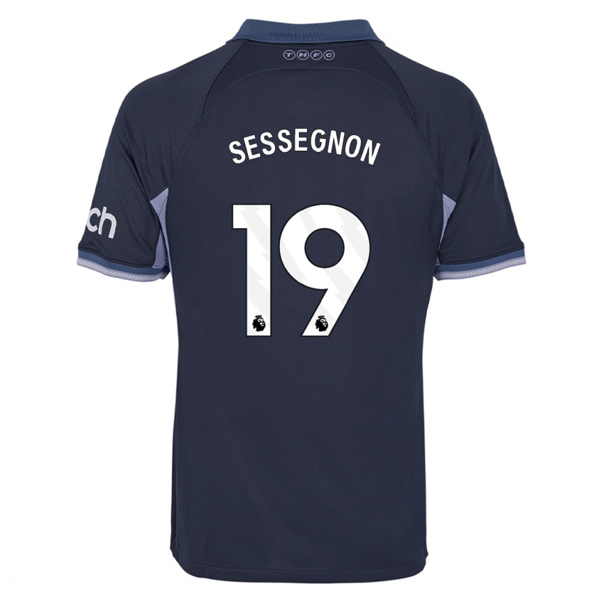 Hombre Fútbol Camiseta Ryan Sessegnon #19 Azul Oscuro 2ª Equipación 2023/24 México