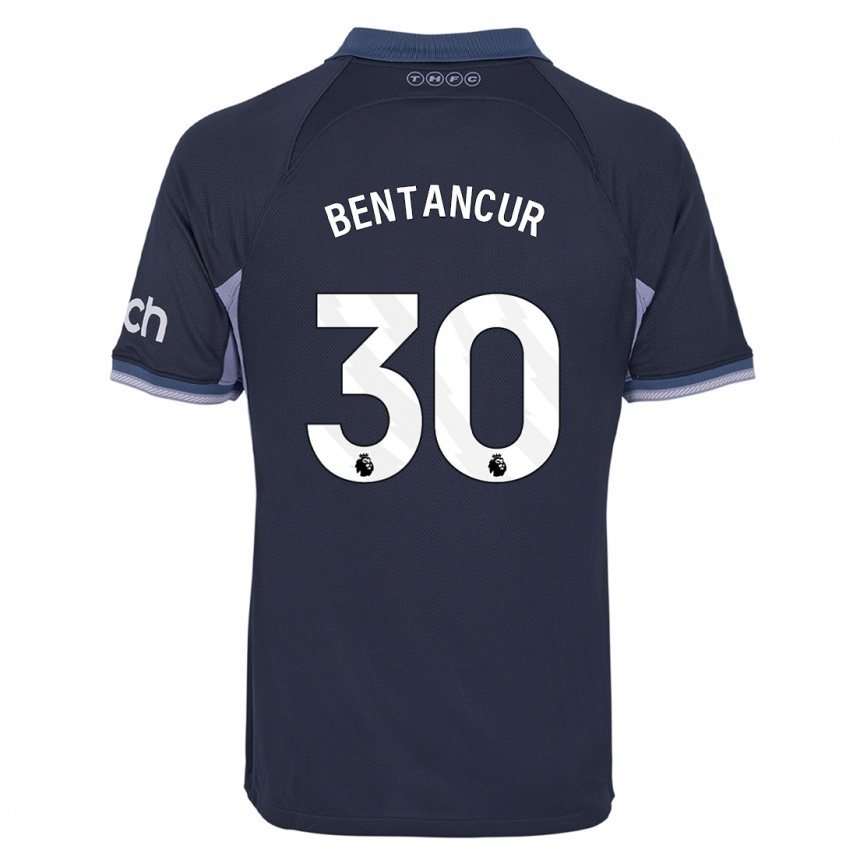 Hombre Fútbol Camiseta Rodrigo Bentancur #30 Azul Oscuro 2ª Equipación 2023/24 México