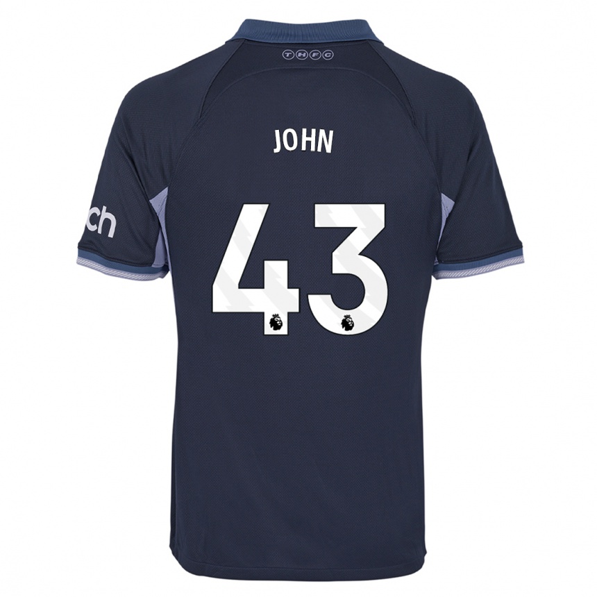 Hombre Fútbol Camiseta Nile John #43 Azul Oscuro 2ª Equipación 2023/24 México