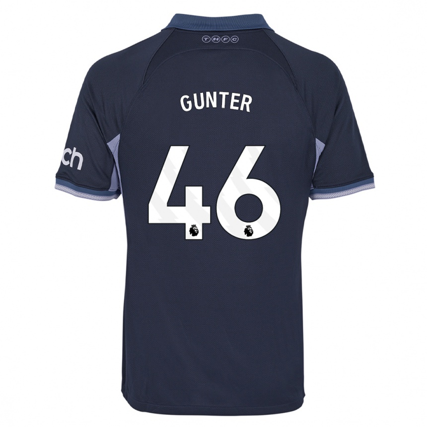 Hombre Fútbol Camiseta Luca Gunter #46 Azul Oscuro 2ª Equipación 2023/24 México