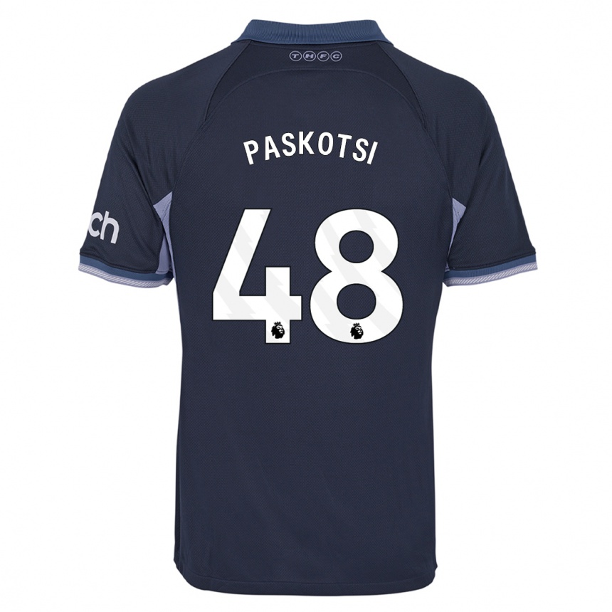 Hombre Fútbol Camiseta Maksim Paskotsi #48 Azul Oscuro 2ª Equipación 2023/24 México