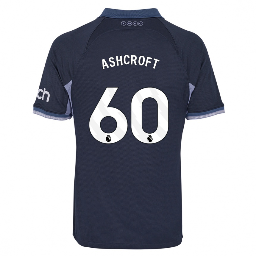 Hombre Fútbol Camiseta Tyrell Ashcroft #60 Azul Oscuro 2ª Equipación 2023/24 México