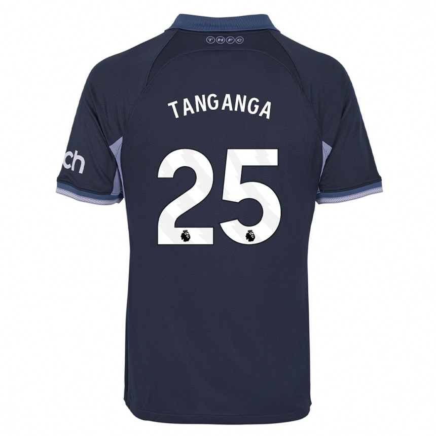 Hombre Fútbol Camiseta Japhet Tanganga #25 Azul Oscuro 2ª Equipación 2023/24 México