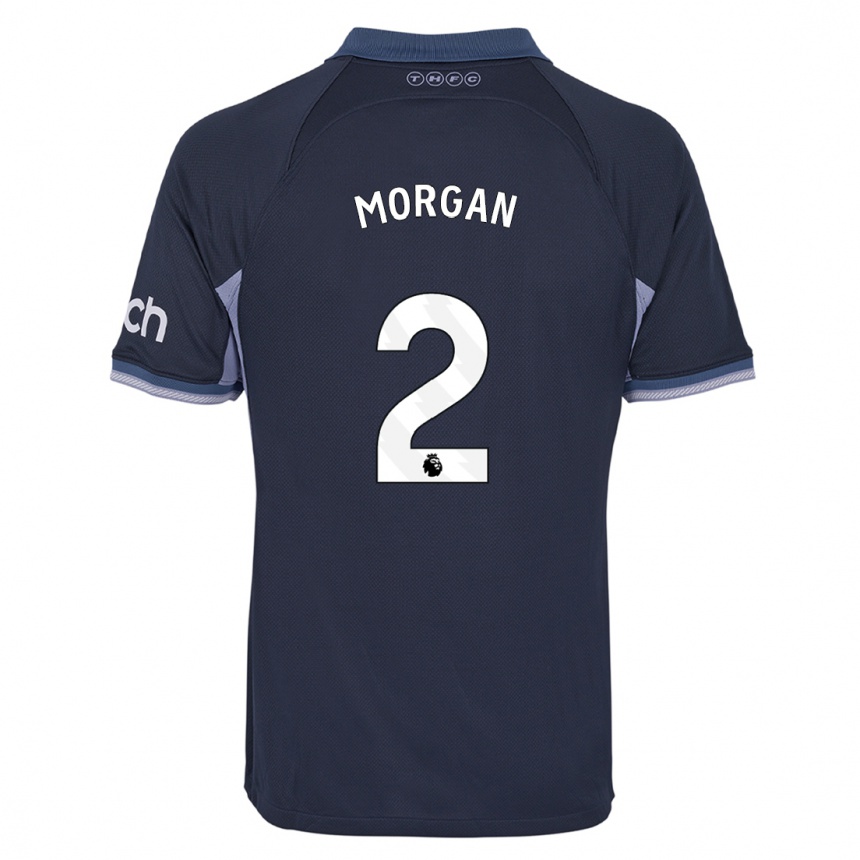 Hombre Fútbol Camiseta Esther Morgan #2 Azul Oscuro 2ª Equipación 2023/24 México