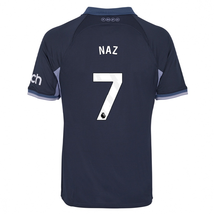 Hombre Fútbol Camiseta Jessica Naz #7 Azul Oscuro 2ª Equipación 2023/24 México