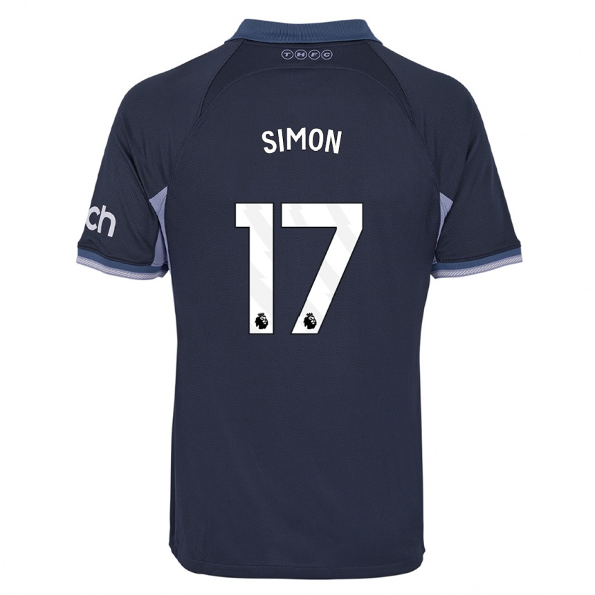 Hombre Fútbol Camiseta Kyah Simon #17 Azul Oscuro 2ª Equipación 2023/24 México