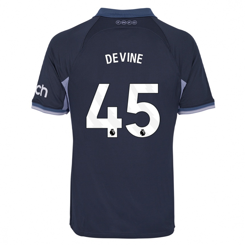 Hombre Fútbol Camiseta Alfie Devine #45 Azul Oscuro 2ª Equipación 2023/24 México