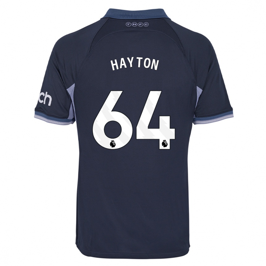 Hombre Fútbol Camiseta Adam Hayton #64 Azul Oscuro 2ª Equipación 2023/24 México