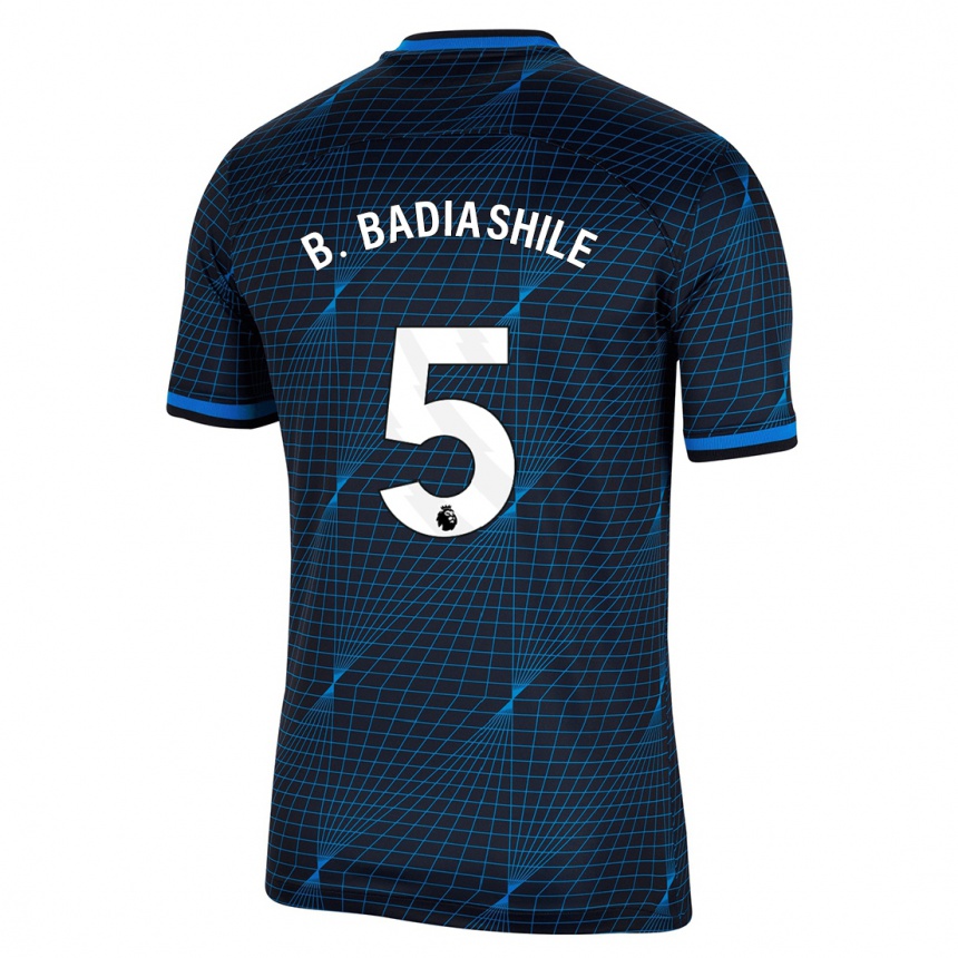 Hombre Fútbol Camiseta Benoît Badiashile #5 Azul Oscuro 2ª Equipación 2023/24 México