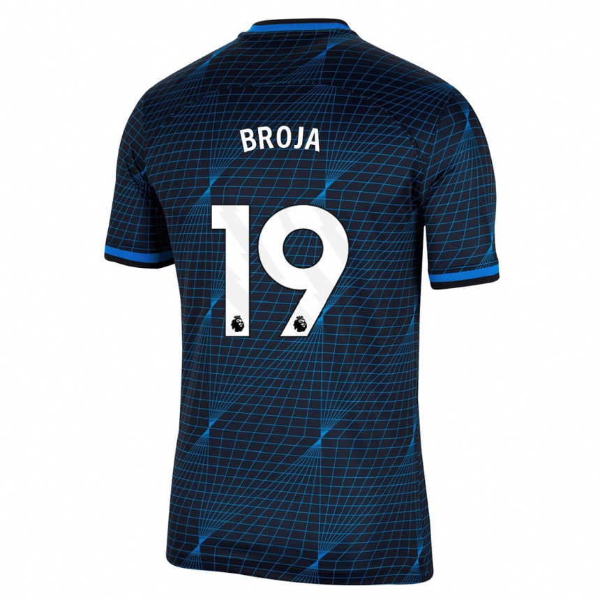 Hombre Fútbol Camiseta Armando Broja #19 Azul Oscuro 2ª Equipación 2023/24 México