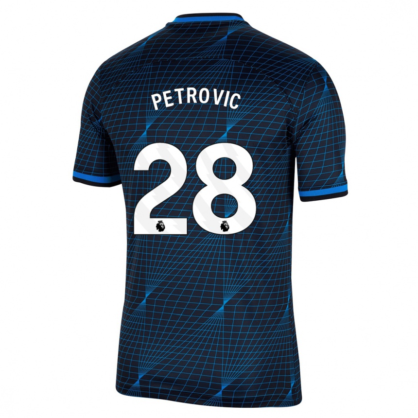 Hombre Fútbol Camiseta Djordje Petrovic #28 Azul Oscuro 2ª Equipación 2023/24 México