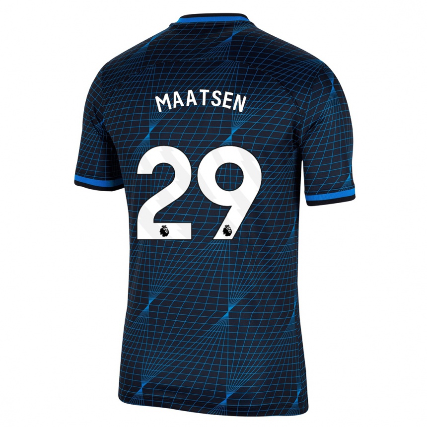 Hombre Fútbol Camiseta Ian Maatsen #29 Azul Oscuro 2ª Equipación 2023/24 México