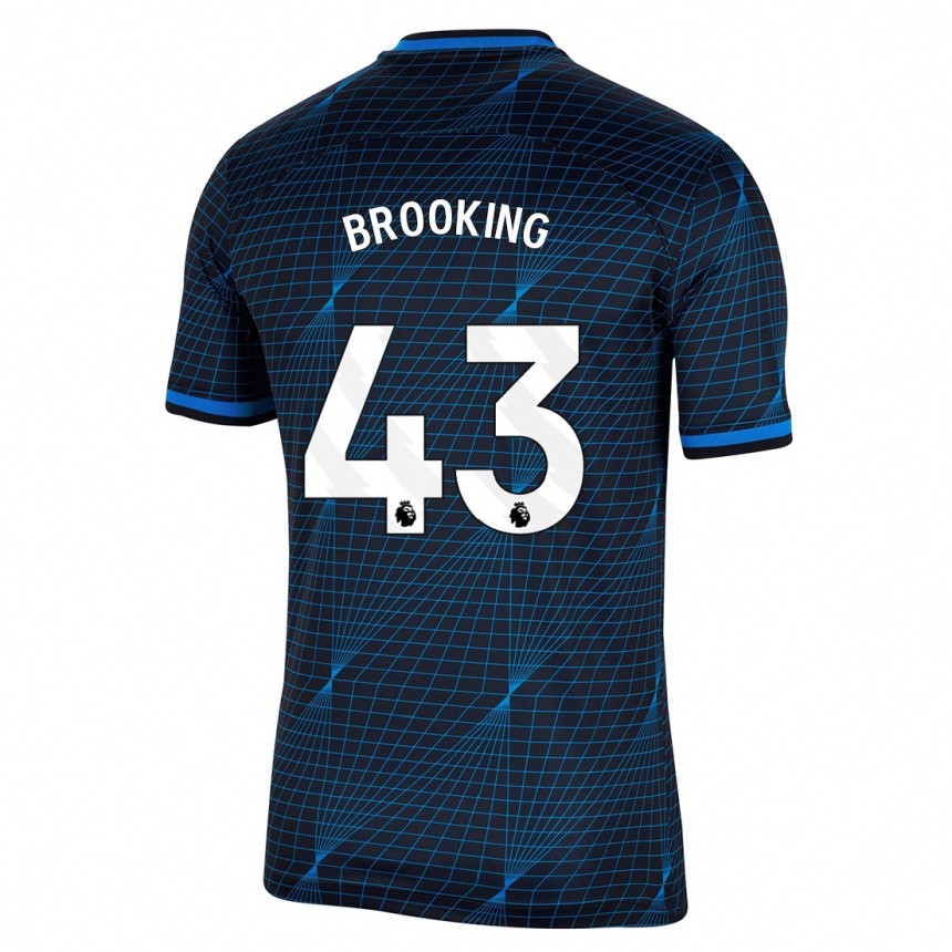 Hombre Fútbol Camiseta Josh Brooking #43 Azul Oscuro 2ª Equipación 2023/24 México