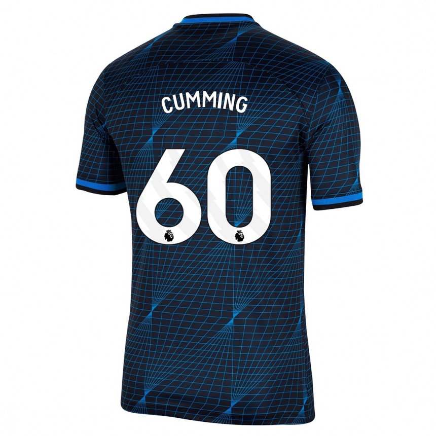 Hombre Fútbol Camiseta Jamie Cumming #60 Azul Oscuro 2ª Equipación 2023/24 México