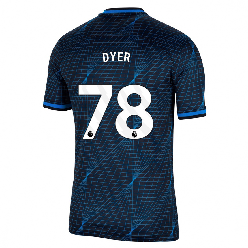 Hombre Fútbol Camiseta Kiano Dyer #78 Azul Oscuro 2ª Equipación 2023/24 México