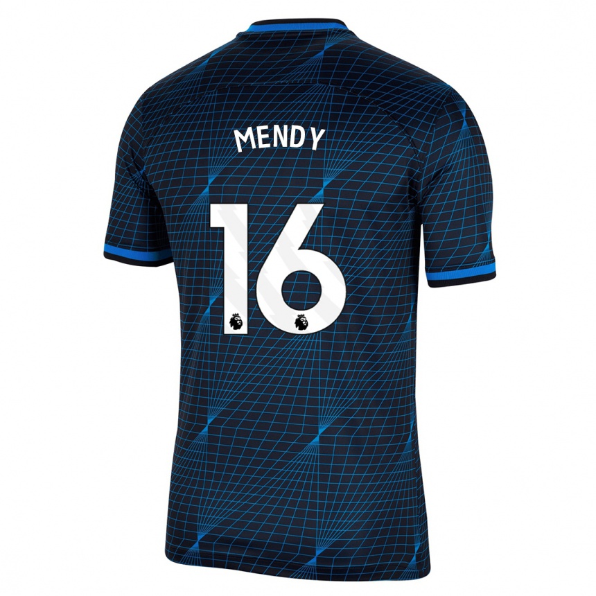 Hombre Fútbol Camiseta Edouard Mendy #16 Azul Oscuro 2ª Equipación 2023/24 México