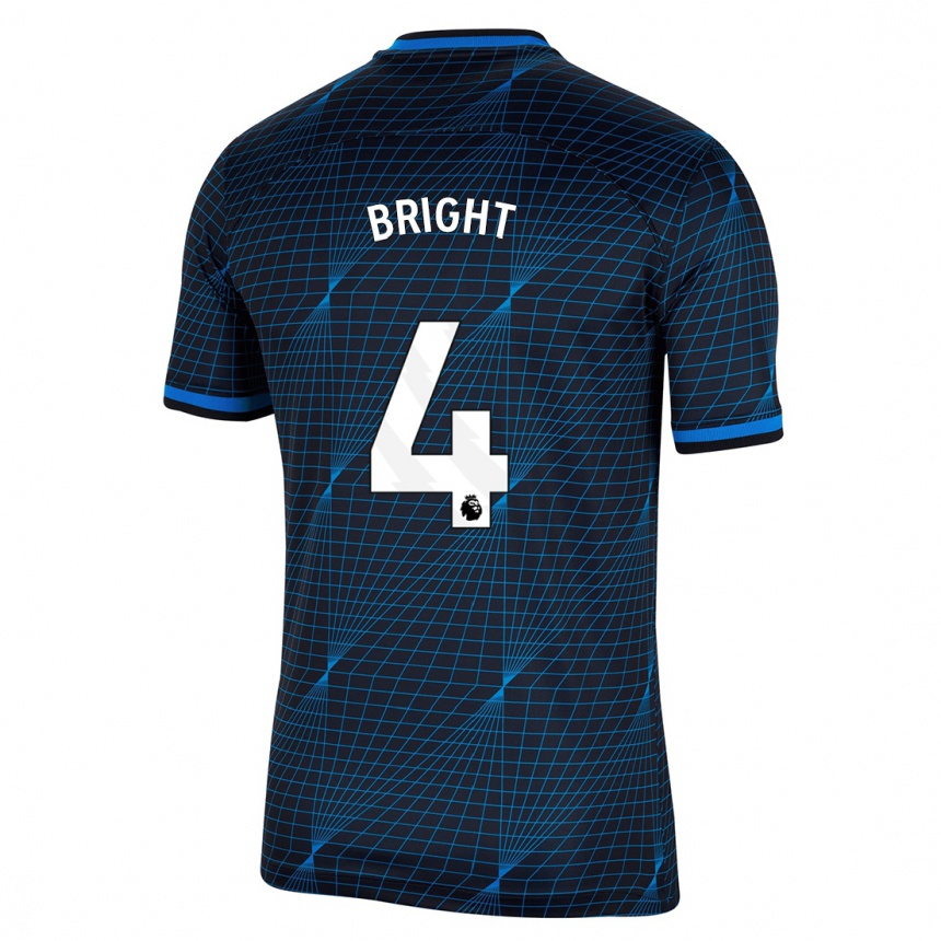 Hombre Fútbol Camiseta Millie Bright #4 Azul Oscuro 2ª Equipación 2023/24 México