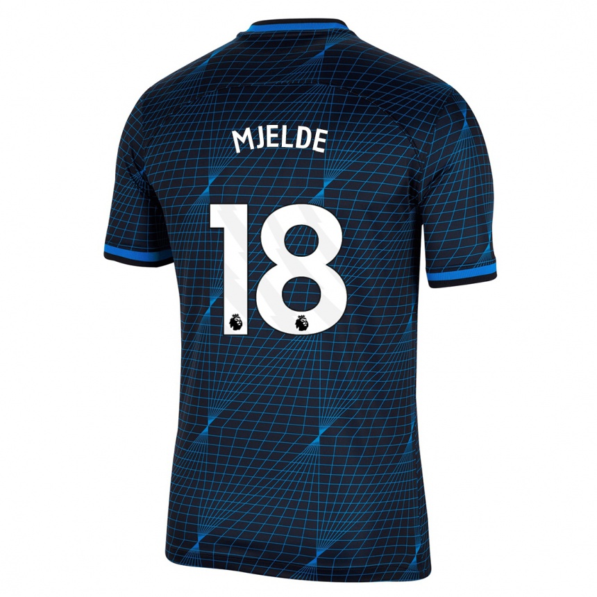 Hombre Fútbol Camiseta Maren Mjelde #18 Azul Oscuro 2ª Equipación 2023/24 México