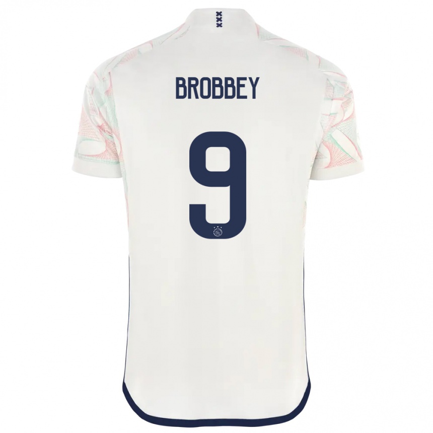 Hombre Fútbol Camiseta Brian Brobbey #9 Blanco 2ª Equipación 2023/24 México