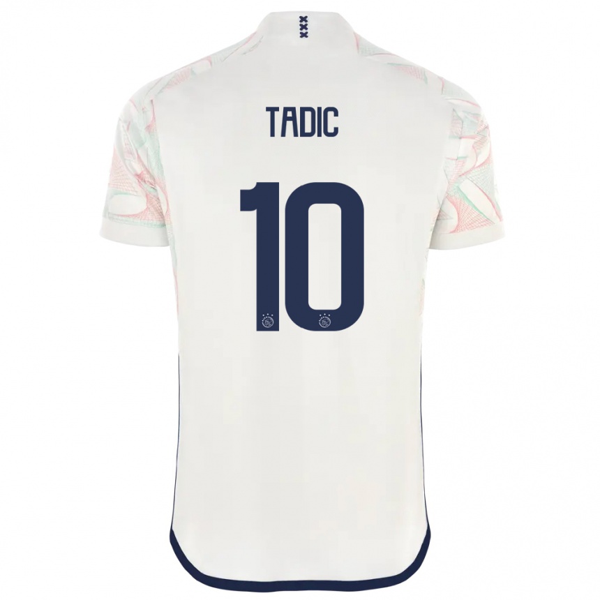 Hombre Fútbol Camiseta Dusan Tadic #10 Blanco 2ª Equipación 2023/24 México