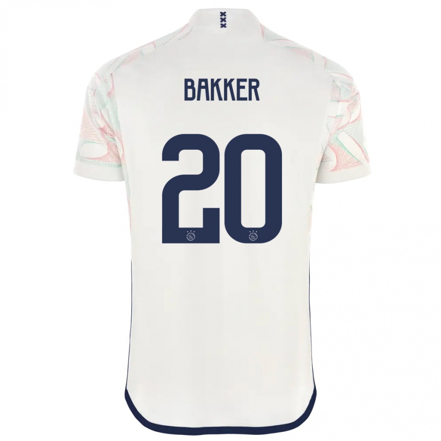 Hombre Fútbol Camiseta Eshly Bakker #20 Blanco 2ª Equipación 2023/24 México