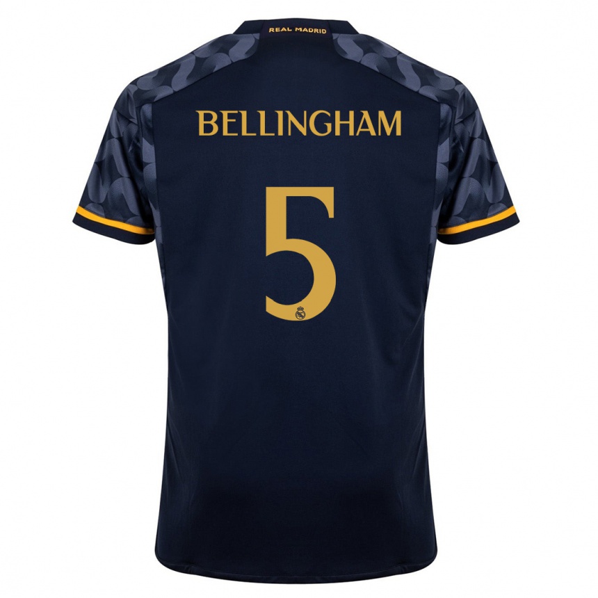 Hombre Fútbol Camiseta Jude Bellingham #5 Azul Oscuro 2ª Equipación 2023/24 México