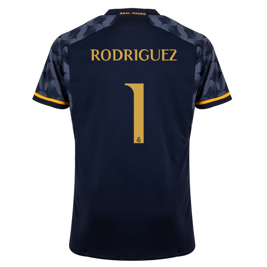 Hombre Fútbol Camiseta Misa Rodriguez #1 Azul Oscuro 2ª Equipación 2023/24 México