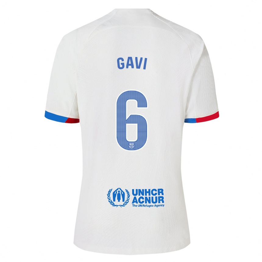 Hombre Fútbol Camiseta Gavi #6 Blanco 2ª Equipación 2023/24 México