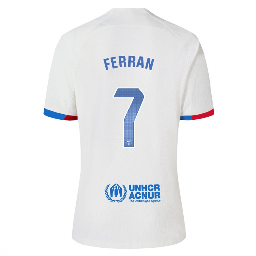 Hombre Fútbol Camiseta Ferran Torres #7 Blanco 2ª Equipación 2023/24 México