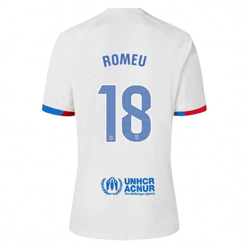 Hombre Fútbol Camiseta Oriol Romeu #18 Blanco 2ª Equipación 2023/24 México