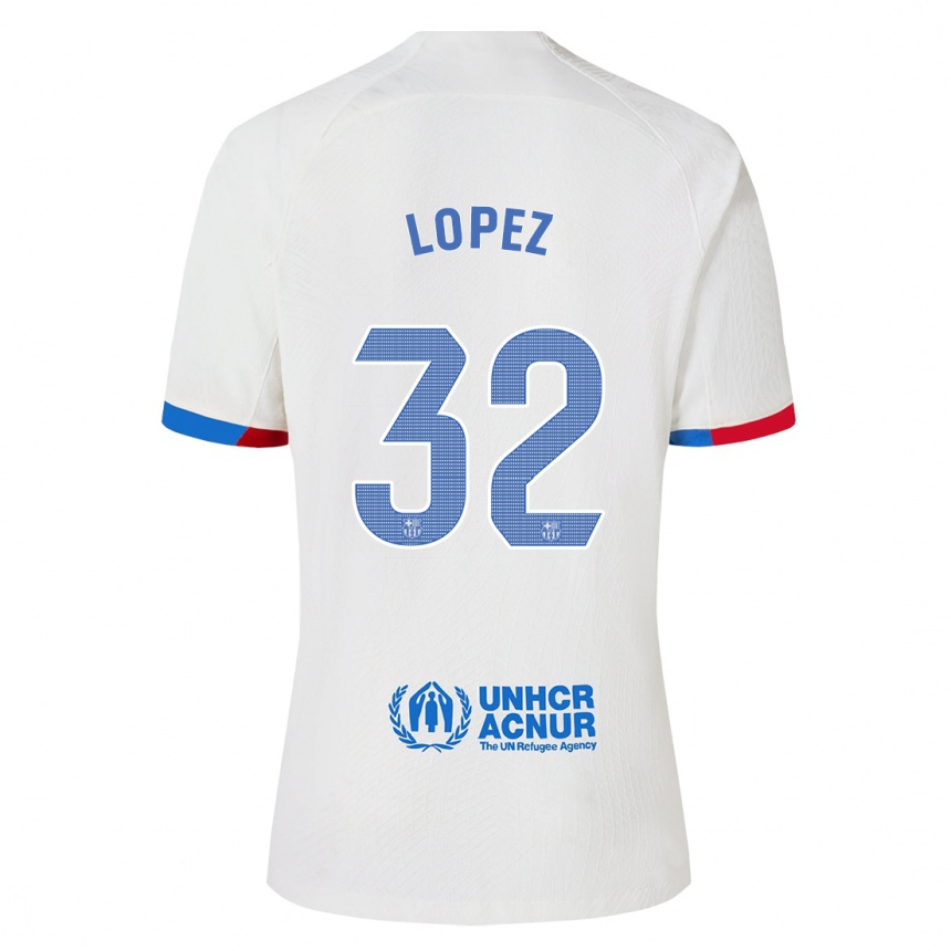 Hombre Fútbol Camiseta Fermin Lopez #32 Blanco 2ª Equipación 2023/24 México