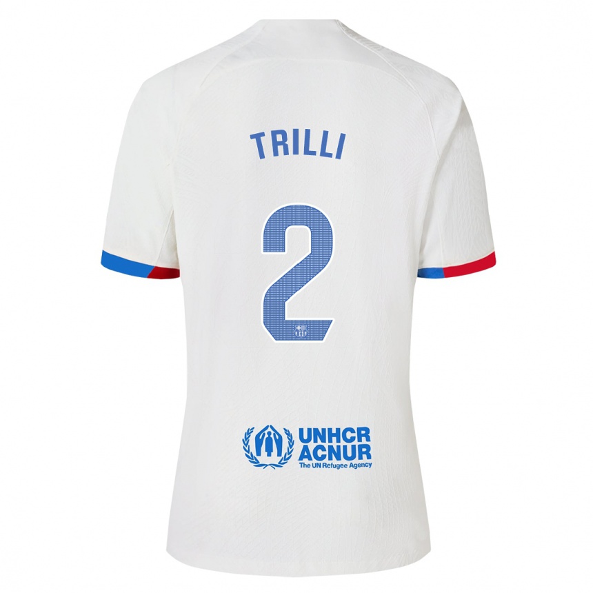 Hombre Fútbol Camiseta Trilli #2 Blanco 2ª Equipación 2023/24 México