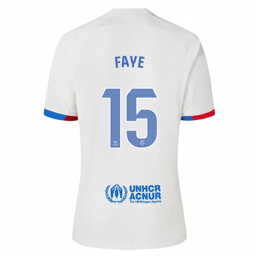 Hombre Fútbol Camiseta Mikayil Faye #15 Blanco 2ª Equipación 2023/24 México