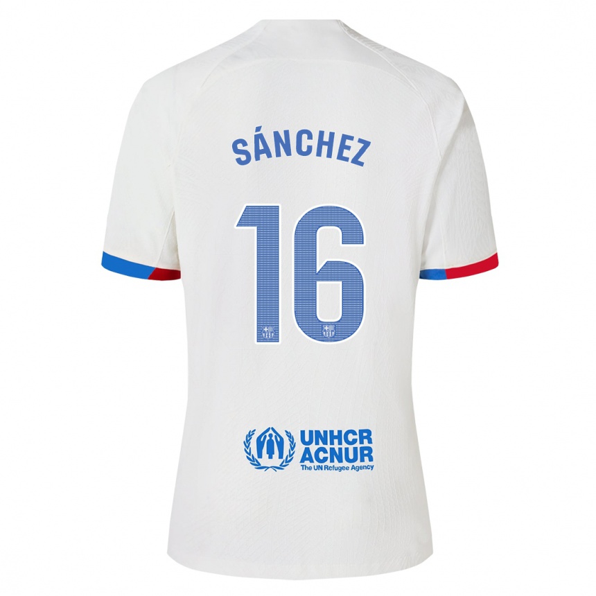 Hombre Fútbol Camiseta Edu Sánchez #16 Blanco 2ª Equipación 2023/24 México